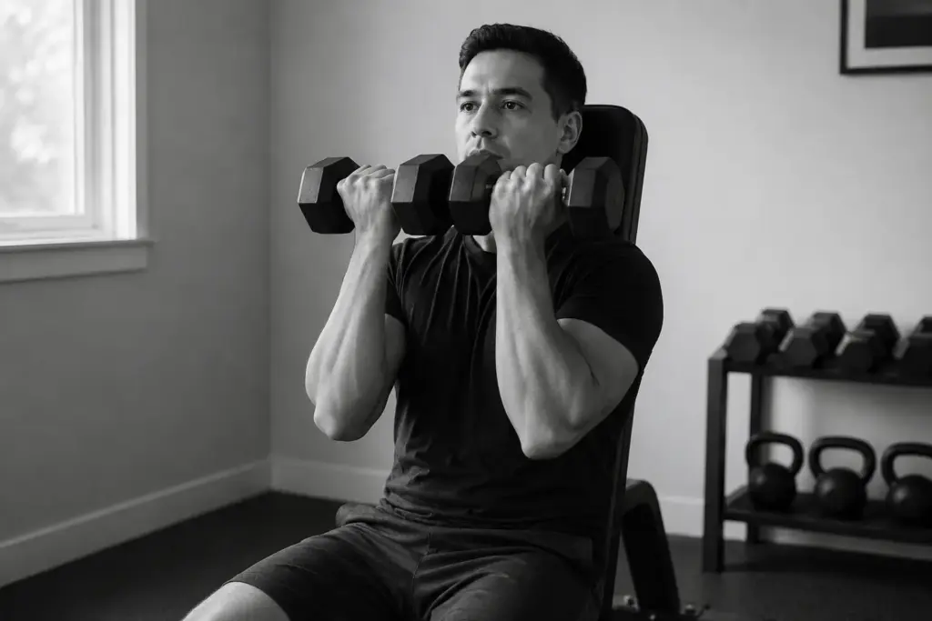 Press Arnold con mancuernas